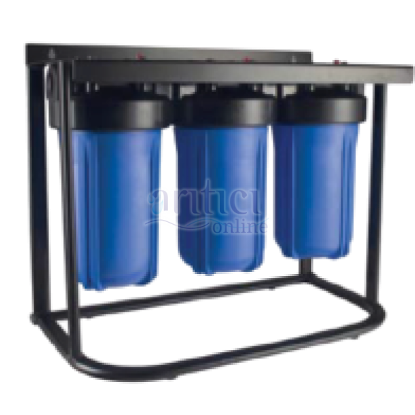 AQUABİR JUMBO FİLTRASYON 10'' 3 AŞAMALI BİNA GİRİŞİ TORTU FLİTRELİ SU ARITMA CİHAZI