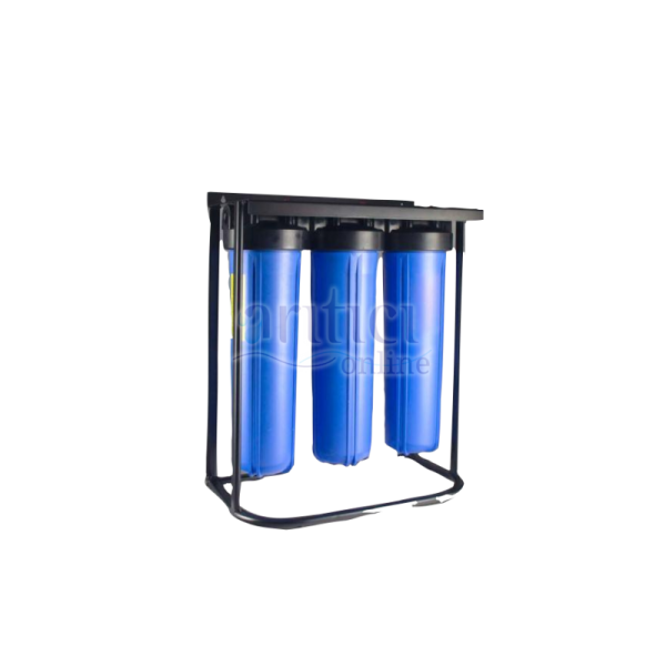 AQUABİR JUMBO FİLTRASYON 20'' 3 AŞAMALI BİNA GİRİŞİ TORTU FLİTRELİ SU ARITMA CİHAZI