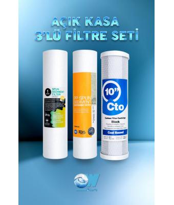 AÇIK KASA 3'LÜ ÖN FİLTRE SETİ 