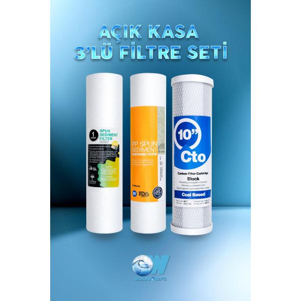AÇIK KASA 3'LÜ ÖN FİLTRE SETİ 