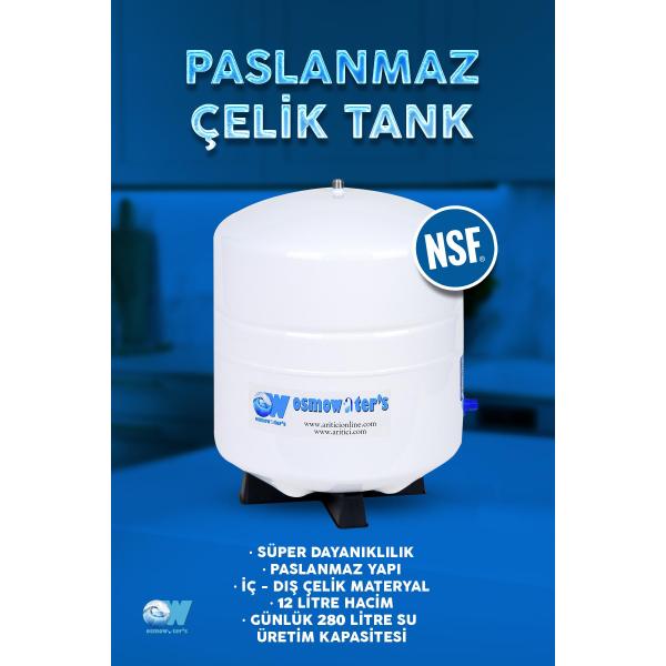 OSMOWATERS AÇIK KASA 5 AŞAMALI POMPASIZ SU ARITMA CİHAZI