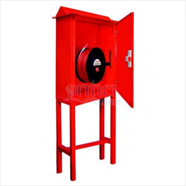 SHR-102 AYAKLI ÇATILI ÇİFT TAMBURLU SAHRA TİPİ YANGIN DOLABI